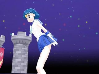 Sailor Mercury Sexy Dance (3D HENTAI)