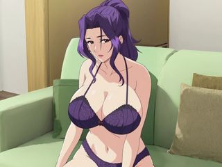 Natural big boobs housewife anime