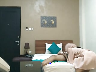 Fucking Indonesian Amateur hijab girl in hotel