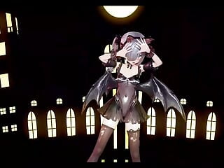 Janus - Cute Teen In Bat Costume Dancing (3D HENTAI)