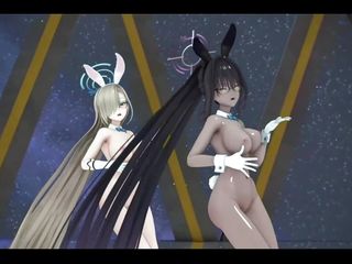 Two Sexy Bunny Girls - Hot Dance (3D HENTAI)