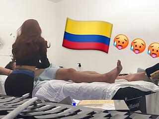 Legit Colombian RMT gives into Monster Asian Cock 2nd Appointment