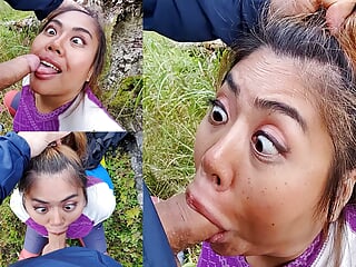 Outdoor Ahegao BJfacial