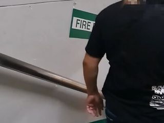 RISKY SEX-Asian Fuck in Public Fire Exit In MALL