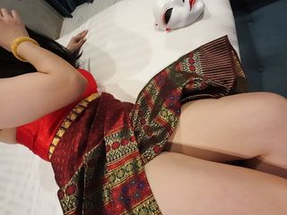 Thai traditional dancing girl gets creampie after work