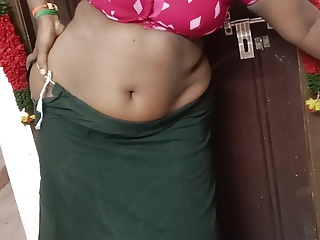 My lovely Tamil wife changing her dress on video