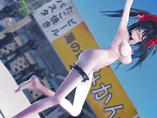 Tokisaki Kurumi - Sea Dance (3D Hentai)