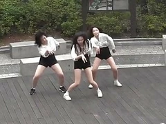 Korean prostitute dancing (snapping Chung-ha)