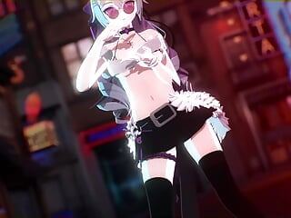 Sexy Cyberpunk Dance + BBM Sex (3D HENTAI)