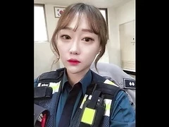 A pretty whore became a police officer. (She fucks a criminal)