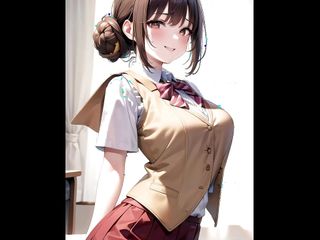 Hentai Anime Art Seduction of a Cheeky Jk Generated by Ai