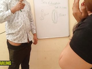 Indian xxx Tuition teacher teach her student what is pussy and dick by Jony Darling