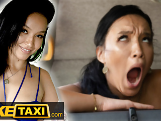 Fake Taxi - Bikini Babe Asia Vargas strips in the back of the cab to the driver's delight