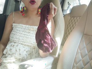 Cute Indian girl sex with het ex-boyfriend fucking harder in car sex smell her panty suck her boobs in hindi