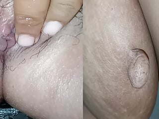 I love masturbating with my fingers in my chubby pussy